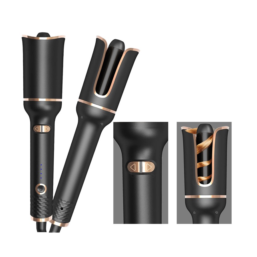 Ceramic Ion Barrel Automatic Curling Iron