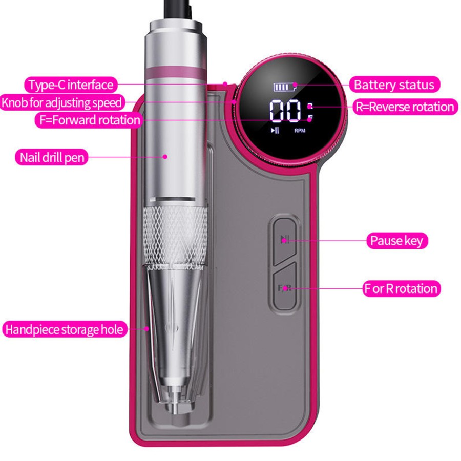 Professional Nail Drill with LCD Screen