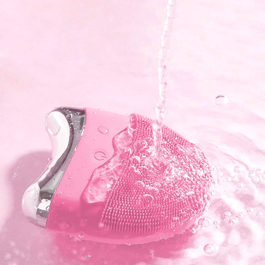 Pink Silicone Facial Cleansing Brush